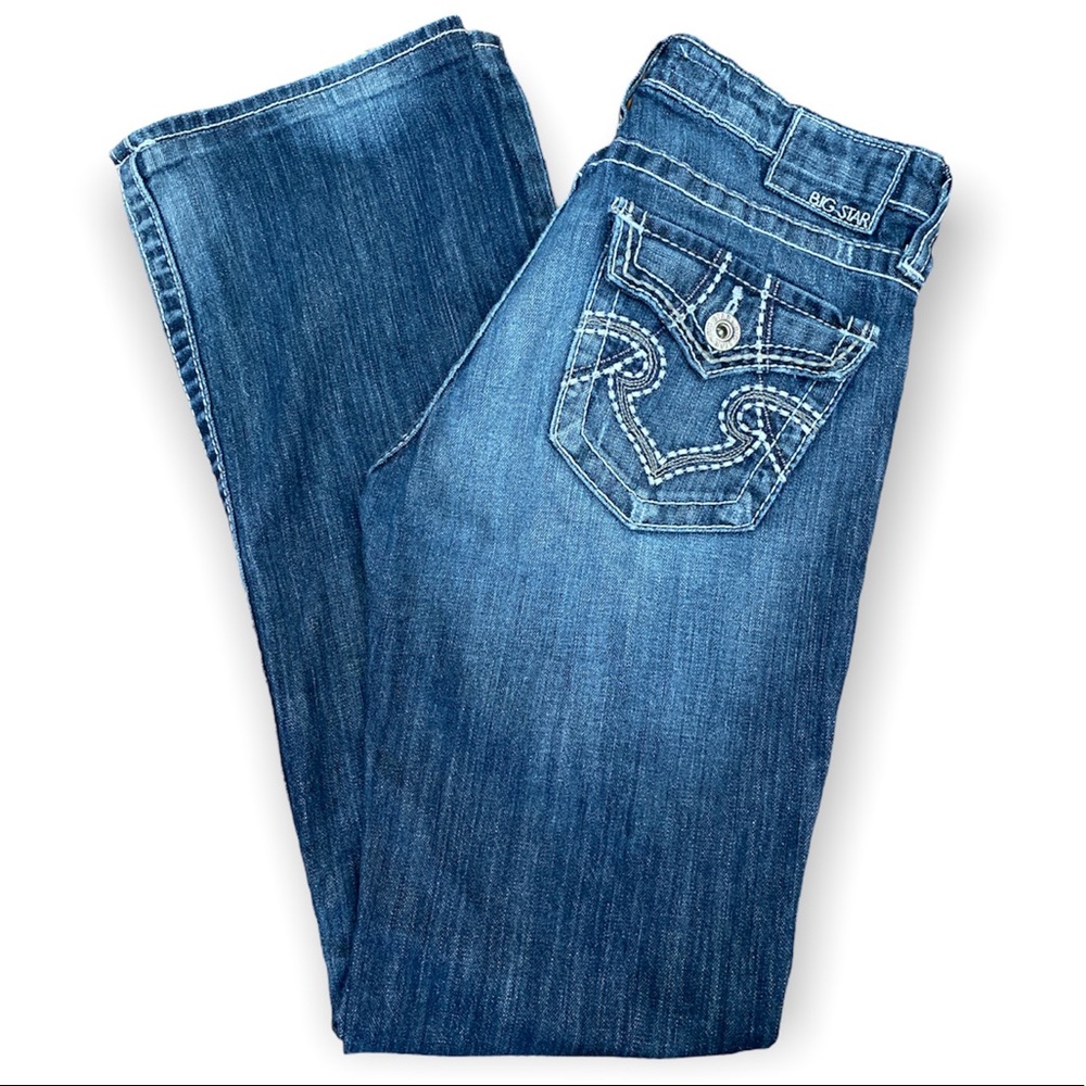 Big Star Remy Low Rise Stretch Boot Cut Jeans